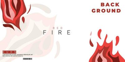 fire abstract graphic organic paper cut shapes. Dynamical waves, fluid shapes. banners with flowing lines, and fire quotes. fire banner.  text space for typography. vector