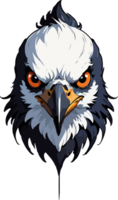 corbeau tête mascotte logo conception ai génératif png
