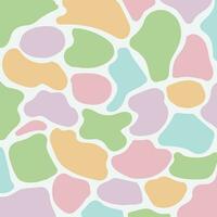 Vector Pastel Colors Various Abstract Shapes Background