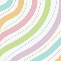 pastel curve lines ribbons wavy seamless pattern vector