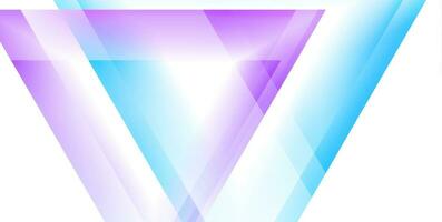 Blue violet geometric tech background with glossy triangles vector