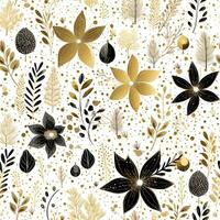 Luxury Christmas patterns. Digital Paper. AI Generated. photo