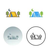 Tent Vector Icon