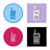 icono de vector de walkie-talkie