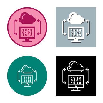 Cloud Coding Vector Icon