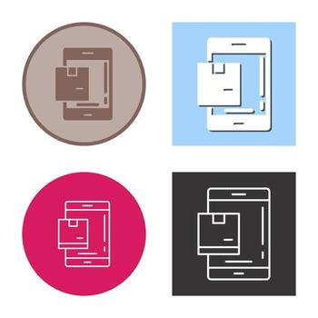 icono de vector de paquete