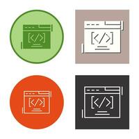 Web Coding Vector Icon