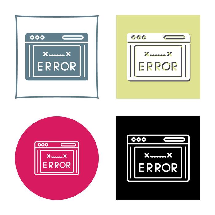 Error Sign Icon Vector Art, Icons, and Graphics for Free Download