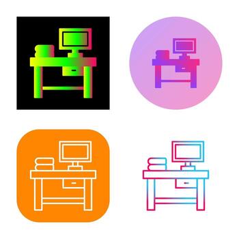 icono de vector de mesa