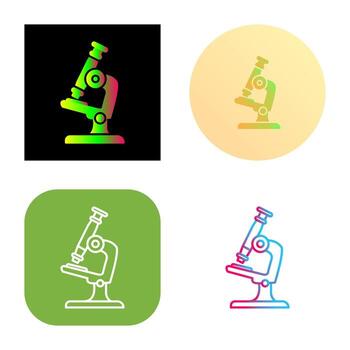 icono de vector de microscopio