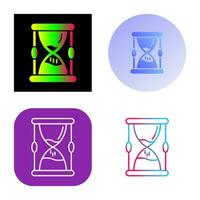 icono de vector de reloj de arena