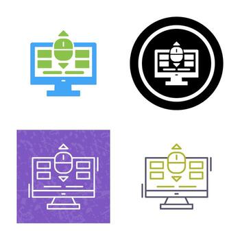 icono de vector de desplazamiento