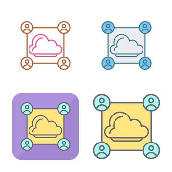 icono de vector de red