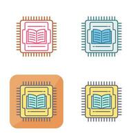 icono de vector de cpu