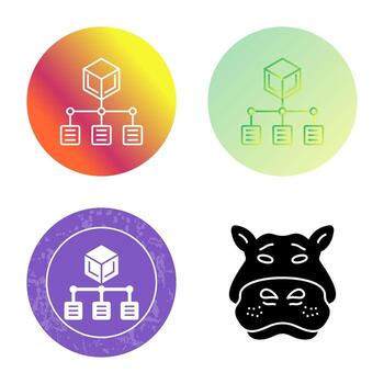 icono de vector de distribución