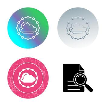 icono de vector de nube