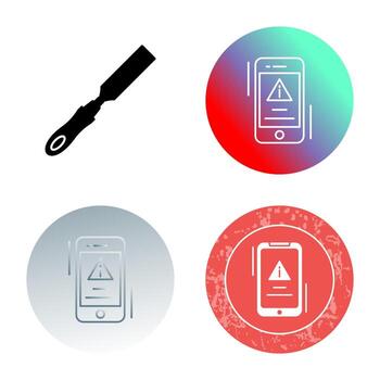 icono de vector de error
