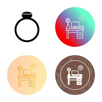 Work Table Vector Icon