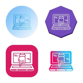 Computer Hacking Vector Icon