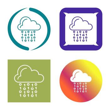 Cloud Coding Vector Icon
