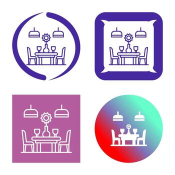 icono de vector de mesa
