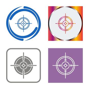 icono de vector de objetivo