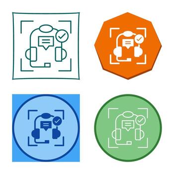 icono de vector de soporte técnico