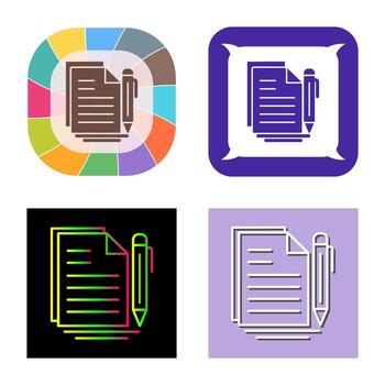 icono de vector de documento