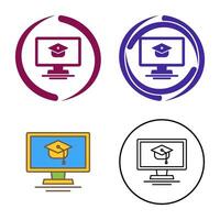 Online Course Vector Icon