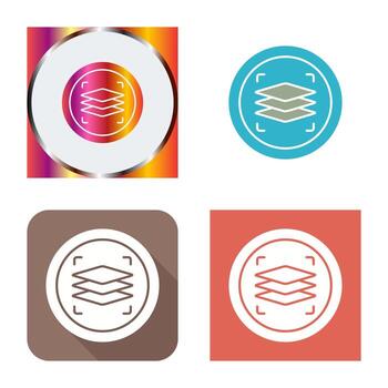 icono de vector de capas