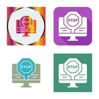 Stop Vector Icon