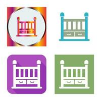 Baby Crib Vector Icon