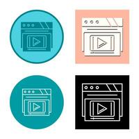 Video Player Vector Icon