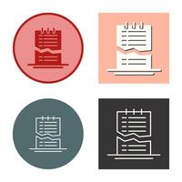 Corrupted List Vector Icon