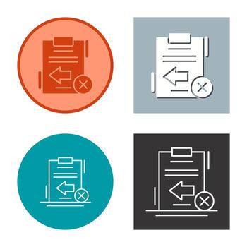 Return Failed Vector Icon