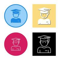 Graduate Student Vector Icon