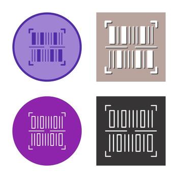 icono de vector de código de barras