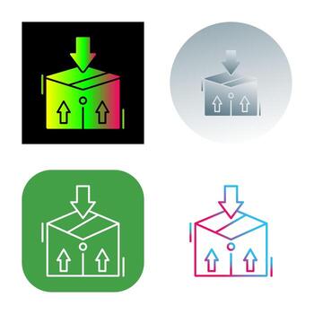icono de vector de paquete