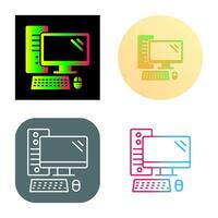 icono de vector de computadora