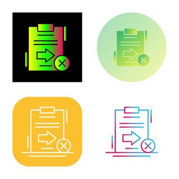 enviar icono de vector fallido