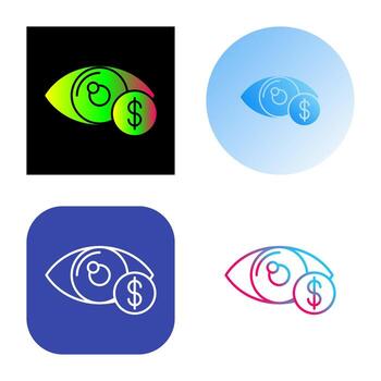 icono de vector de ojo