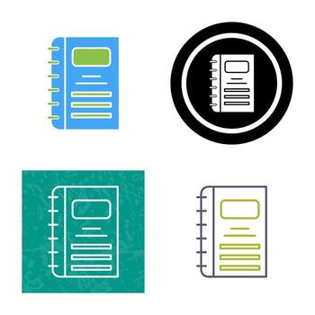 Notebook Vector Icon