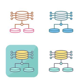 icono de vector de datos estructurados