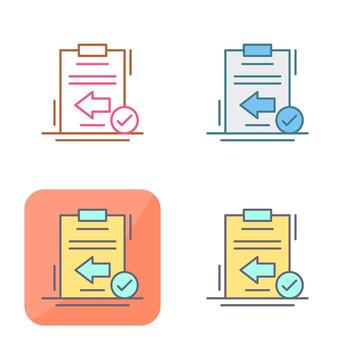 icono de vector de retorno