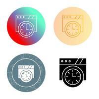 Wall Clock Vector Icon