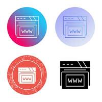 Www Vector Icon