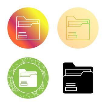 icono de vector de carpeta