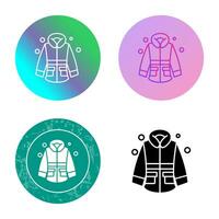 icono de vector de chaqueta de invierno