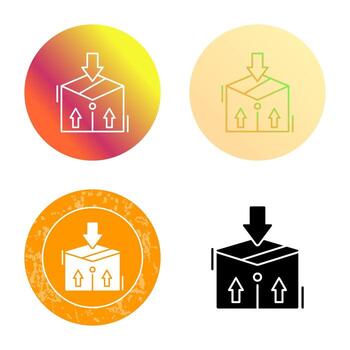 icono de vector de paquete