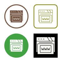 Www Vector Icon